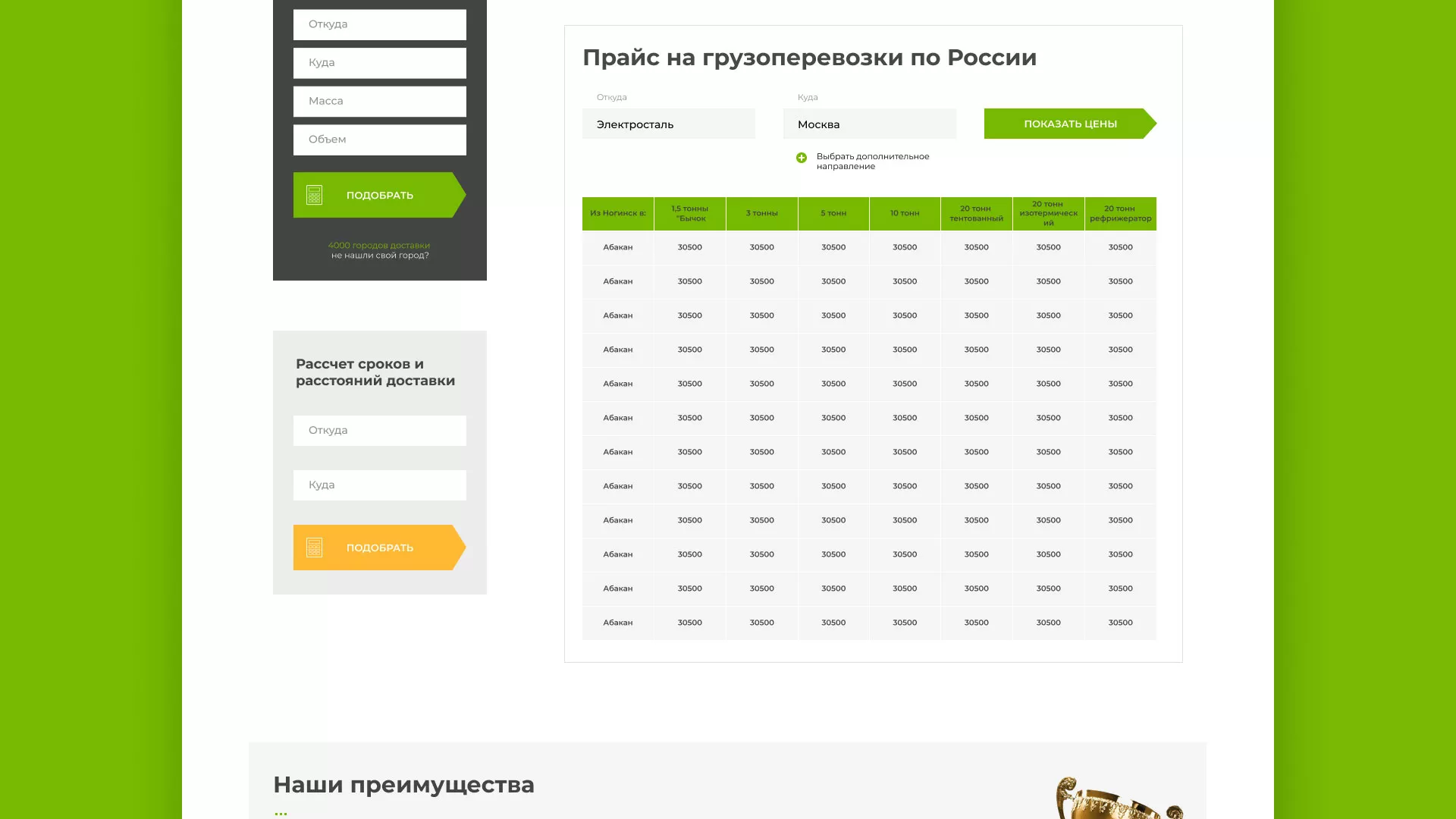 Разработка логотипа и сайта компании «Инком-Логистика» в Ярцево